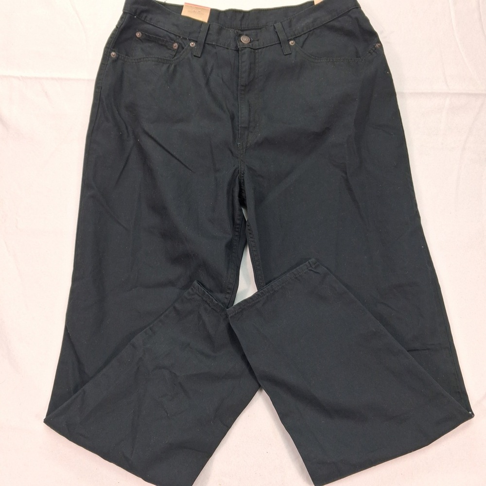 Levi's Jeans Womens 33 High-Waisted Mom Jeans Black Hemp Blend NEW
